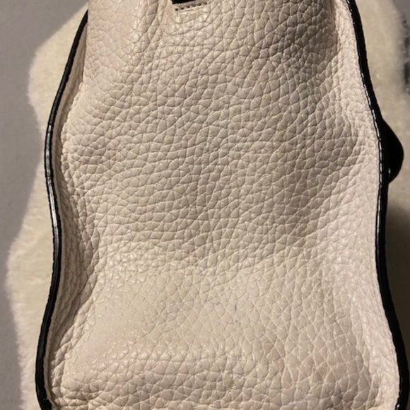 Kate Spade Blue And White Pebbled Leather Crossbody Purse With Handles - Picture 10 of 12